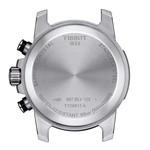 Montre Tissot homme chronographe  acier cuir noir - vue D1