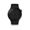 Montre Swatch mixte plastique silicone noir - vue V1