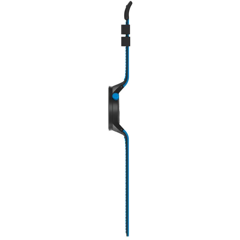 Montre Swatch mixte plastique silicone noir bleu - vue 3