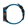 Montre Swatch mixte plastique silicone noir bleu - vue V4
