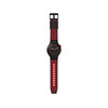 Montre Swatch mixte plastique silicone noir rouge - vue V2