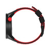 Montre Swatch mixte plastique silicone noir rouge - vue V4