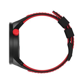 Swatch horloge voor dames en heren, kunststof, siliconen, zwart en rood