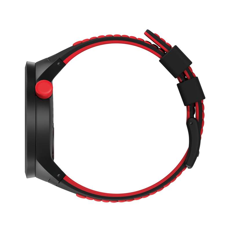 Montre Swatch mixte plastique silicone noir rouge - vue 4