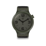 Montre Swatch mixte plastique silicone kaki - vue 1