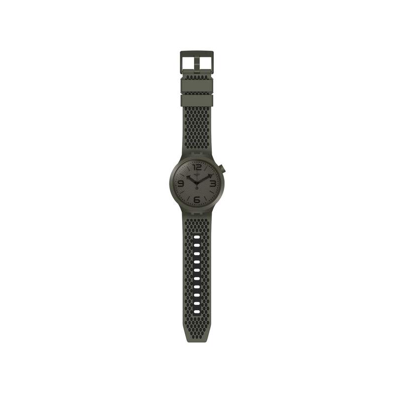 Montre Swatch mixte plastique silicone kaki - vue 2
