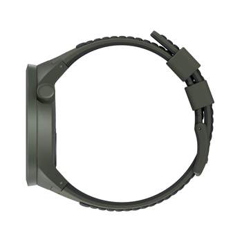 Swatch-horloge voor dames en heren, van kunststof en siliconen, kaki