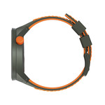 Montre Swatch mixte plastique silicone kaki orange - vue 4
