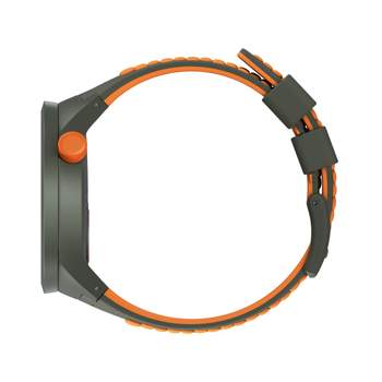Swatch-horloge voor dames en heren, van kunststof en siliconen, kaki en oranje