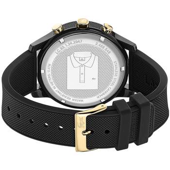 Lacoste men's chrono watch black silicone resin