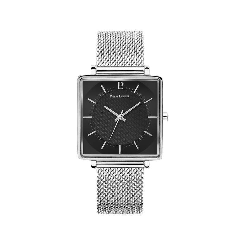 Montre Pierre Lannier homme acier milanais - vue 1