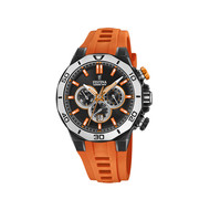 Montre Festina homme chronographe acier silicone