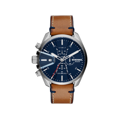 Montre Diesel homme acier cuir marron - Homme - modèle DZ4470 | MATY