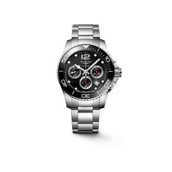 Longines men's steel chronograph watch