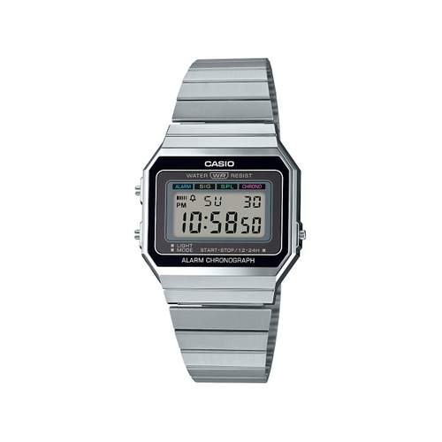 Montre Casio mixte résine acier chromé