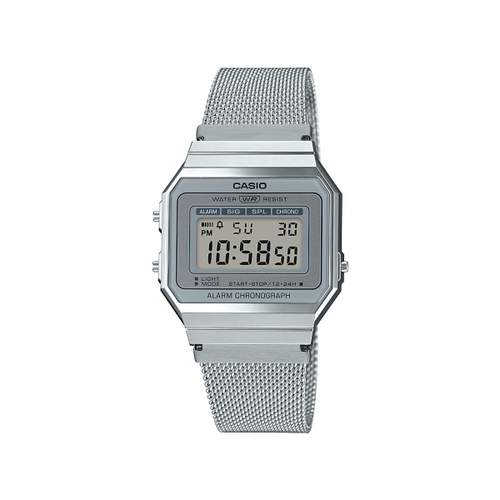 Montre Casio mixte résine acier chromé