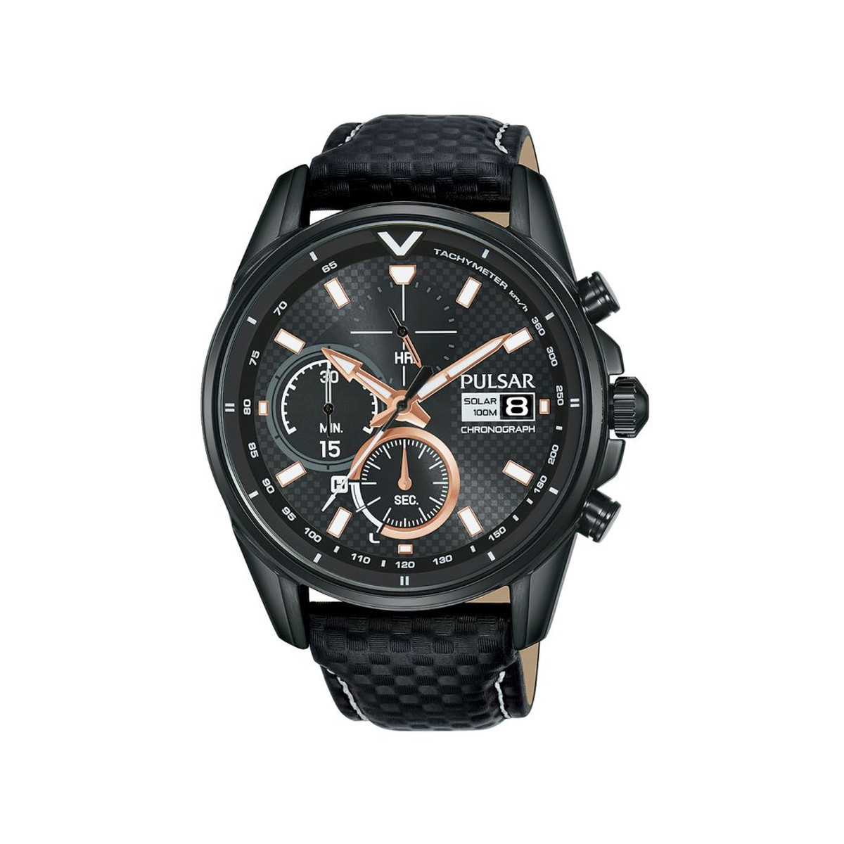 Montre Pulsar homme chronographe acier cuir gris - Homme - modèle PZ6033X1  | MATY