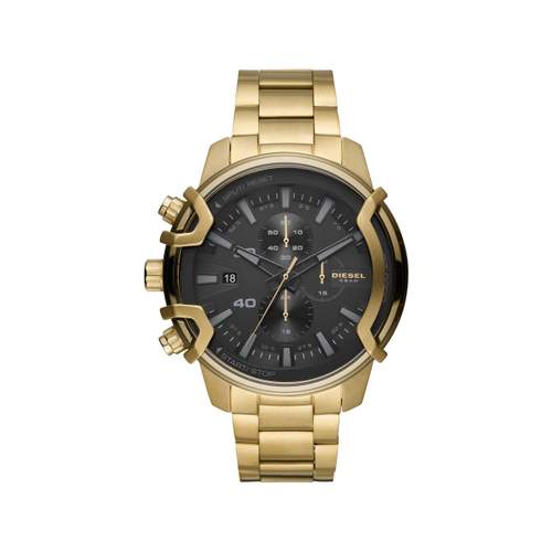 Montre Diesel homme chronographe acier doré jaune