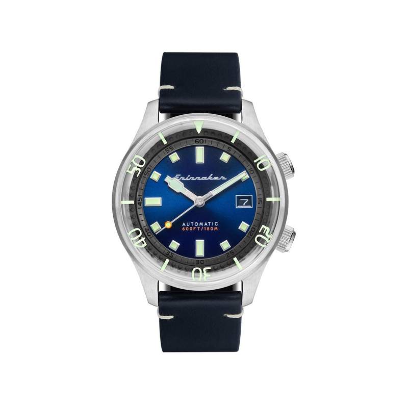 Montre Spinnaker homme acier cuir - vue 1