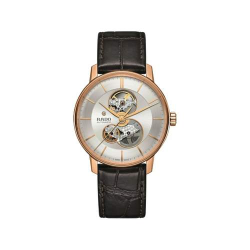Montre Rado homme acier cuir marron