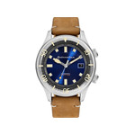 Montre Spinnaker homme acier cuir marron - vue 1