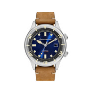 Montre Spinnakeer homme acier cuir marron