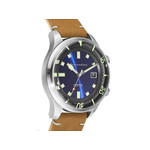 Montre Spinnaker homme acier cuir marron - vue 2