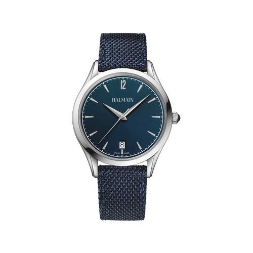 Montre Balmain homme acier nylon bleu