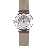 Montre HERBELIN  Inspiration automatique acier bracelet cuir brun - vue 3