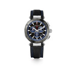 Montre HERBELIN Newport Chrono homme acier bracelet cuir noir - vue 1