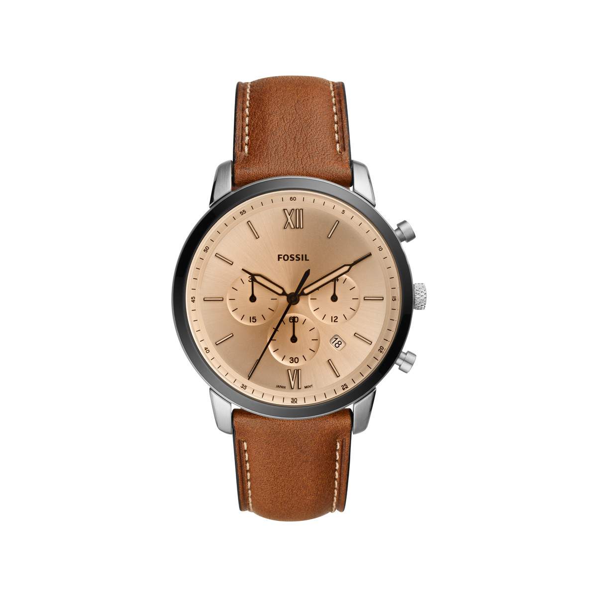 Bracelet Montre Fossil Cuir Litehide 12mm - Nude - Interchangeable - Pour Femme