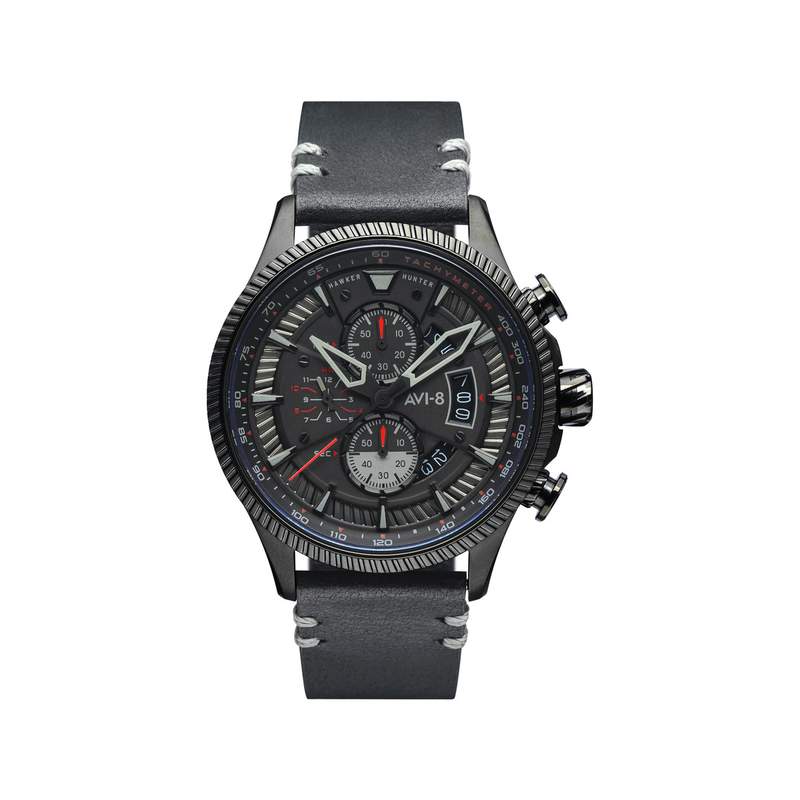Montre AVI 8 HAWKER HUNTER Bracelet Cuir - vue 1
