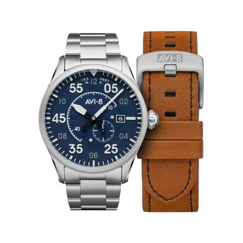 Montre AVI 8 SPITFIRE Bracelet Acier inoxydable