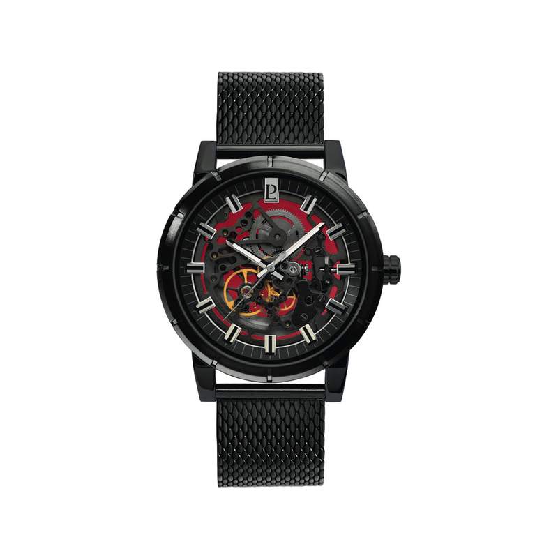 Montre Pierre Lannier homme automatique acier noir - vue 1