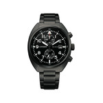 Montre Citizen homme chronographe acier noir - vue 1