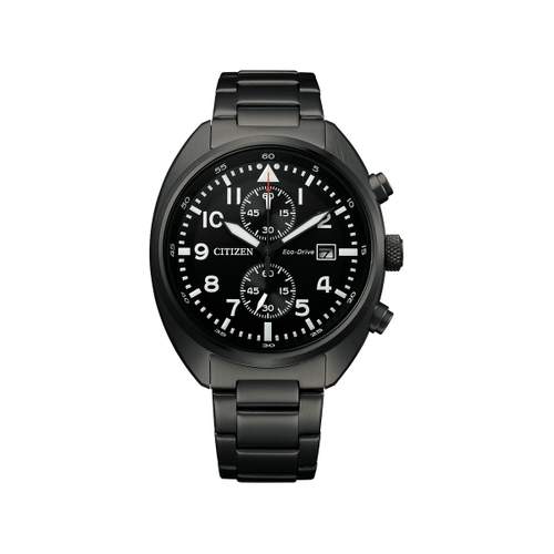 Montre Citizen homme chronographe acier noir