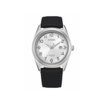 Montre citizen homme titane cuir noir - vue 1