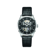 Montre Hamilton homme automatique acier cuir noir