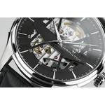 Montre Hamilton homme automatique acier cuir noir - vue D2