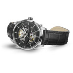Montre Hamilton homme automatique acier cuir noir - vue D3
