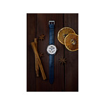 Montre Hamilton homme automatique acier cuir bleu - vue D4