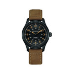 Montre Hamilton homme automatique titane cuir - vue 1