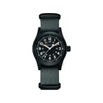 Montre Hamilton homme automatique acier Nato noir - vue 1