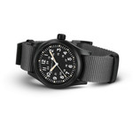 Montre Hamilton homme automatique acier Nato noir - vue D3