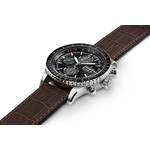 MONTRE HAMILTON HOMME AUTOMATIQUE ACIER CUIR MARRON - vue 2
