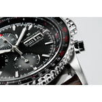 MONTRE HAMILTON HOMME AUTOMATIQUE ACIER CUIR MARRON - vue D4