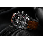 MONTRE HAMILTON HOMME AUTOMATIQUE ACIER CUIR MARRON - vue D6