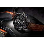 MONTRE HAMILTON HOMME AUTOMATIQUE ACIER CUIR MARRON - vue D8