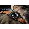 MONTRE HAMILTON HOMME AUTOMATIQUE ACIER NOIR CUIR MARRON - vue VD4