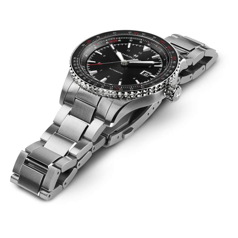 MONTRE HAMILTON HOMME AUTOMATIQUE ACIER - vue 2